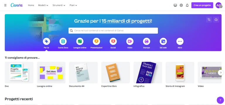 Crea design professionali con Canva