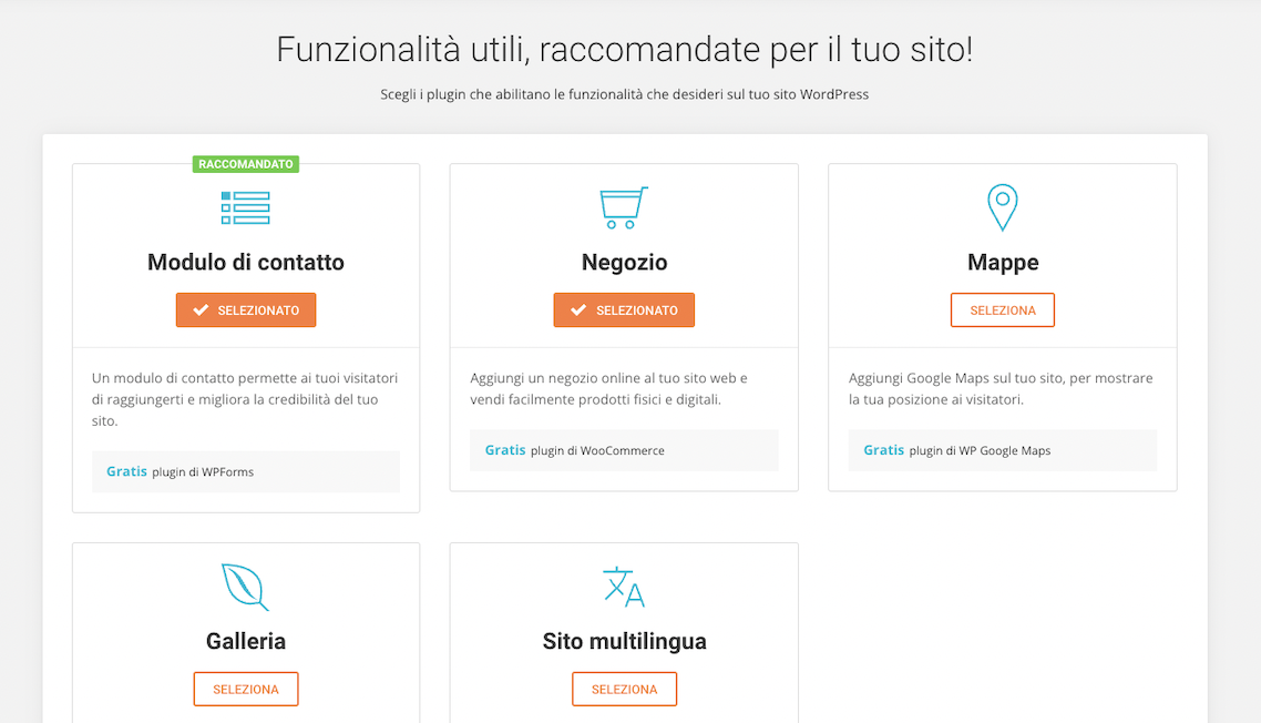 AGGIUNGI PLUGIN PER ESPANDERE LE FUNZIONALITÀ